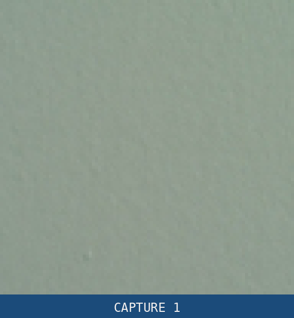 Animation alternating between the same magnified region of the two wall captures every half second: the surface crawls with noise.